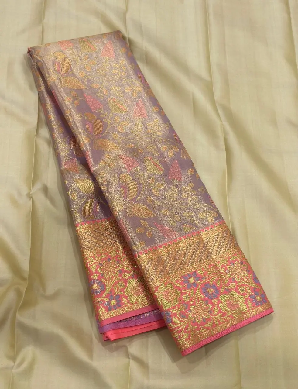 Meenakari Banarasi Pure Kanchipuram Handloom Silk Saree